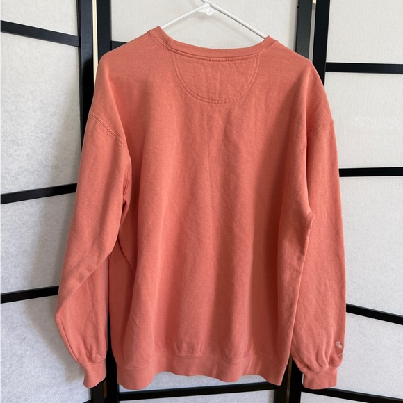 Comfort Colors Lacrosse Embroidered Crewneck Sweatshirt ~ Coral ~ Size Large - Picture 2 of 10